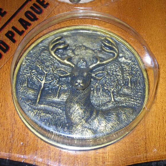 San Angelo TROPHY ANTLER MOUNTING KIT 14800 – New, Leather & Wood Plaque - Picture 3 of 5